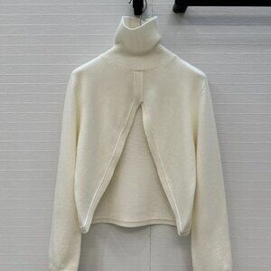 Alaia new triangle-cut wool knit cover-up